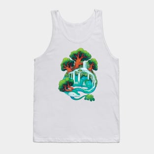 Waterfall Dragon Tank Top